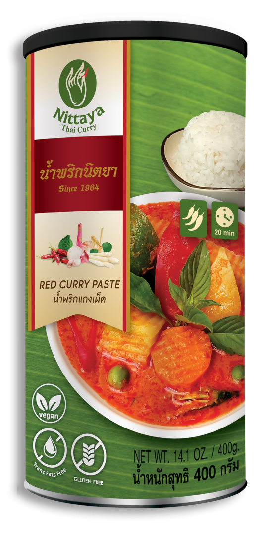 Nittaya Red Curry Paste (Vegan)